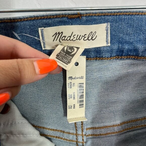 NWT Madewell 11" High Rise Skinny Crop Jeans Size 26 Tall Brooksedge wash - Picture 10 of 12